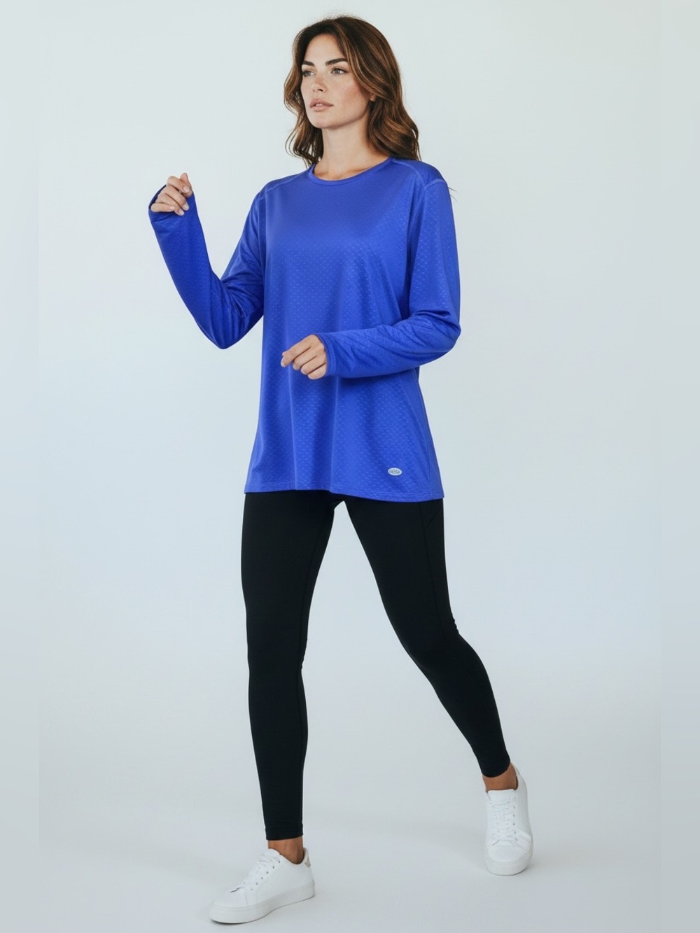 Reel Legends Performance Clothing Keep-it-cool Blue Long Sleeve Shirt - Large